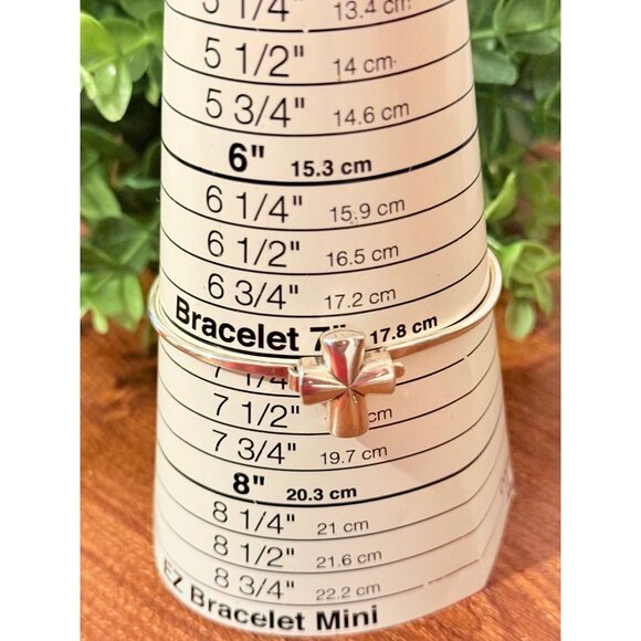 James Avery 925 Teresa Cross Bangle - Picture 6 of 6